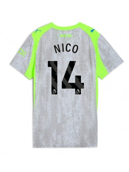 Zenske Futbalové oblečenie Manchester City Nico Gonzalez #14 2025-26 Krátky Rukáv - Tretina